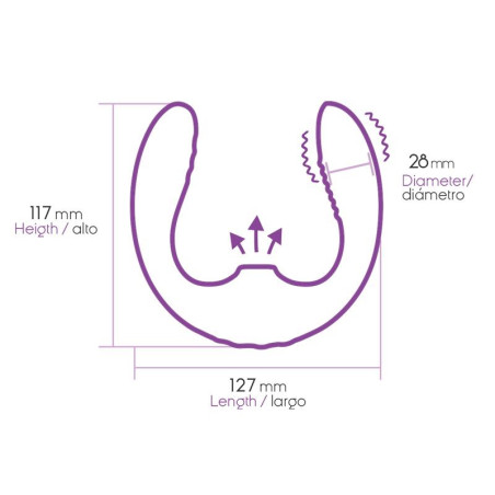 Stimulateur de clitoris et point G TWO LOVERS