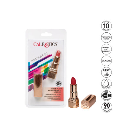 Vibro LIPSTICK 8cm Rouge