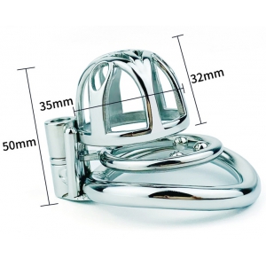 Cage de chasteté en métal TRIG CAGE 4 x 3.5cm