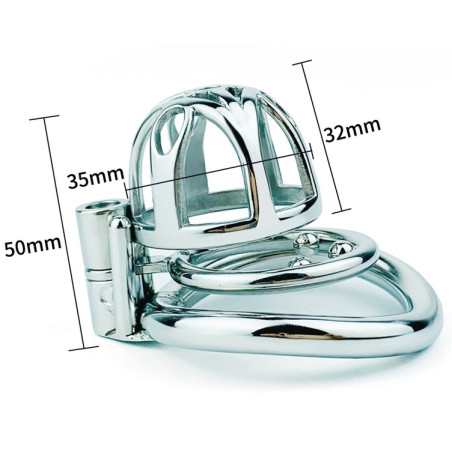 Cage de chasteté en métal TRIG CAGE 4 x 3.5cm