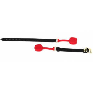 Bâillon en silicone ZEN OPEN Noir-Rouge