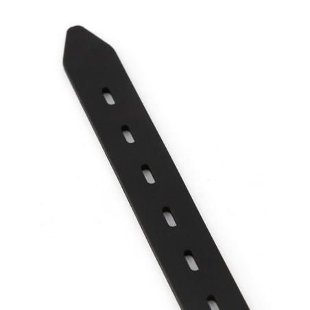 Bâillon en silicone ZEN OPEN Noir-Rouge