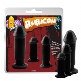 Lot de 3 plugs RUBEVIL Noirs 2