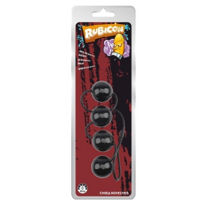 Boules anales RUBICON S 25 x 4cm Noires