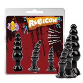 Lot de 3 plugs LATE NIGHT Noirs 2
