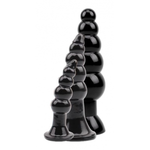 Lot de 3 plugs LATE NIGHT Noirs