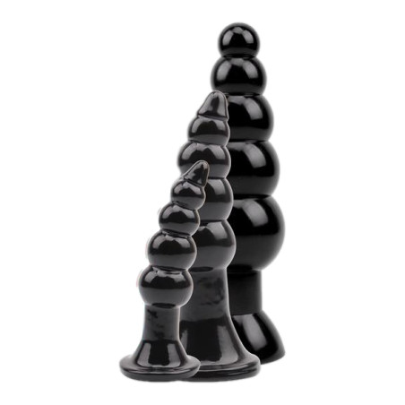 Lot de 3 plugs LATE NIGHT Noirs
