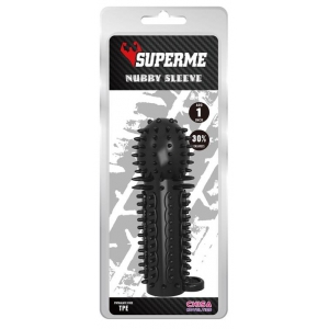 Gaine de pénis NUBBY 14.5 x 4.8cm Noire