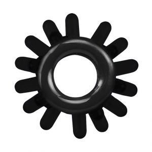 Lot de 4 Cockrings souples RING STARS Noirs