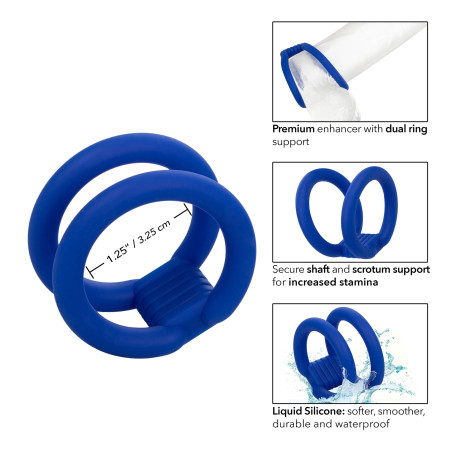 Double Cockring DUAL COCK CAGE Admiral 32mm