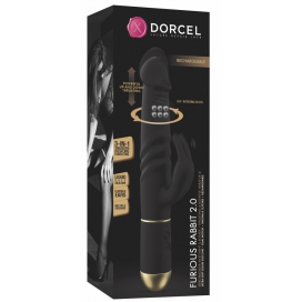 Vibro FURIOUS RABBIT 2.0 Dorcel 27cm Noir 2