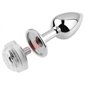 Plug Bijou lumineux LIGHT LED M 7 x 3.4cm