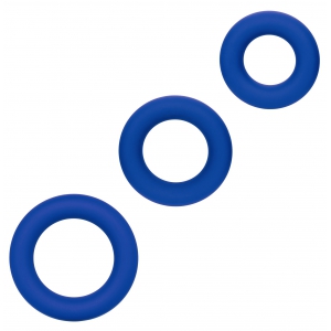 Lot de 3 cockrings bleus UNIVERSAL RING Admiral