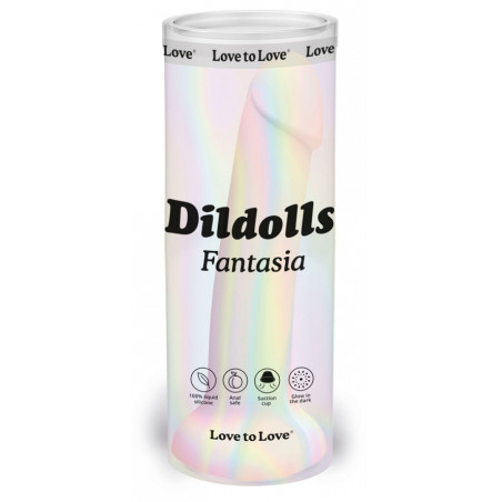 Gode phosphorescent DILDOLLS Fantasia 16 x 3.6cm