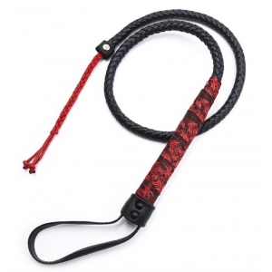 Fouet Sm CHINESE DESIGN  90cm Noir-Rouge