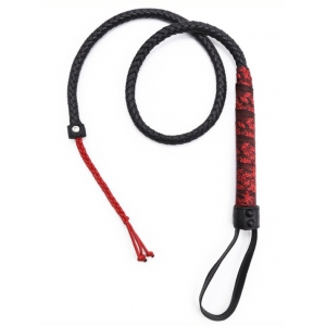 Fouet Sm CHINESE DESIGN  90cm Noir-Rouge