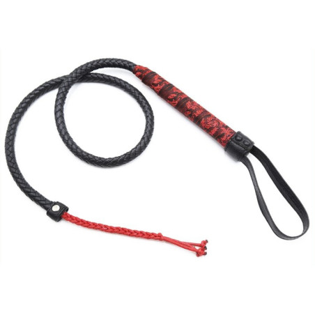 Fouet Sm CHINESE DESIGN  90cm Noir-Rouge