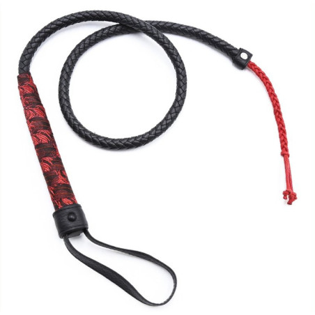 Fouet Sm CHINESE DESIGN  90cm Noir-Rouge