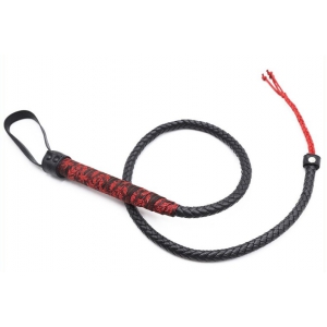 Fouet Sm CHINESE DESIGN  90cm Noir-Rouge