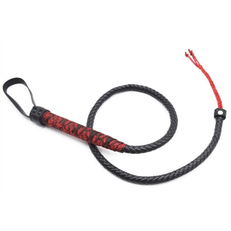 Fouet Sm CHINESE DESIGN  90cm Noir-Rouge