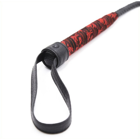 Fouet Sm CHINESE DESIGN  90cm Noir-Rouge