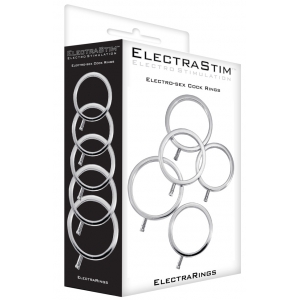 Lot de 5 Cockrings Électro ELECTRARINGS Electrastim