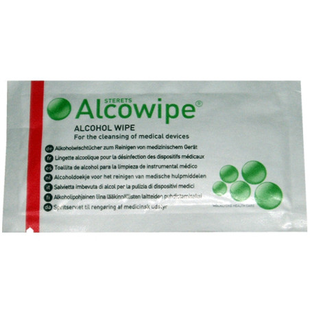 Lingettes nettoyantes alcoolisées ELECTRASTIM x10