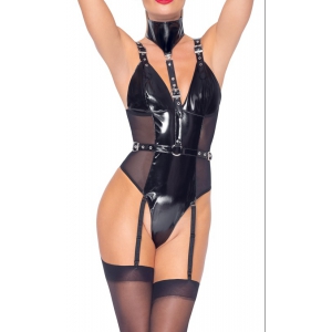 Body Porte-Jarretelles VINYL BODY CLAP Noir