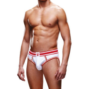 Bottomless OPEN BRIEF Prowler Blanc-Rouge