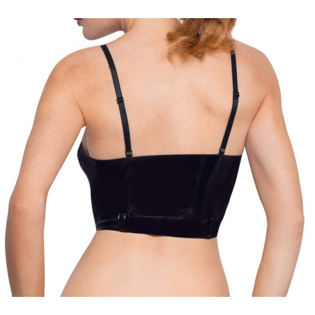 Top VINYL ZIP Noir