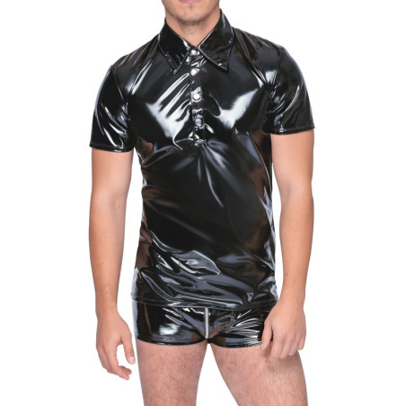 Chemise VINYL POLO Noire