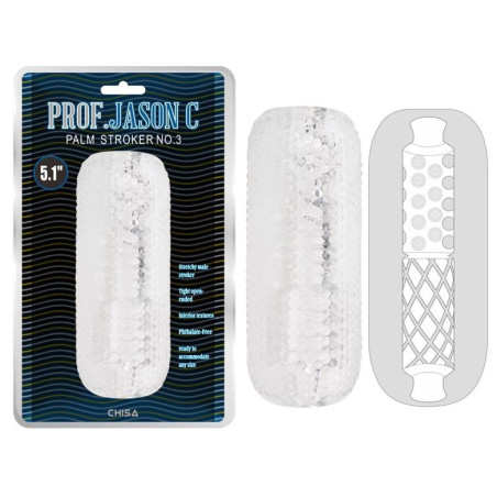 Gaine de masturbation PALM STROKER N°3 - 12.5cm Transparente