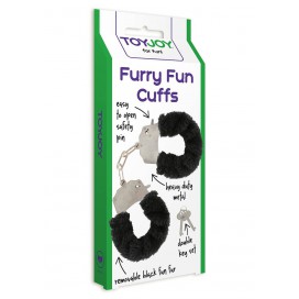 Menottes avec Fourrure Noire 2