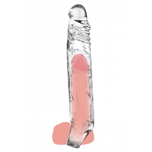 Gaine de pénis transparente GET REAL XL 20 x 4cm