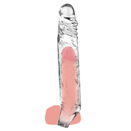 Gaine de pénis transparente GET REAL XL 20 x 4cm