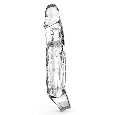 Gaine de pénis transparente GET REAL L 16 x 3.5cm