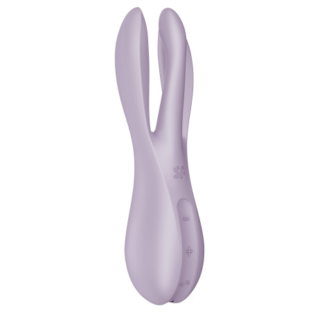 Stimulateur de clitoris vibrant THREESOME 2 Satisfyer Violet