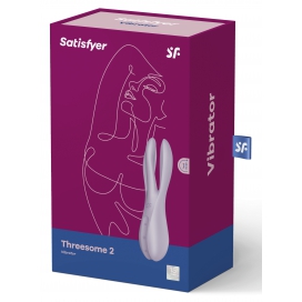 Stimulateur de clitoris vibrant THREESOME 2 Satisfyer Violet 2