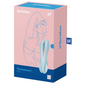 Stimulateur de clitoris vibrant THREESOME 1 Satisfyer Bleu 2