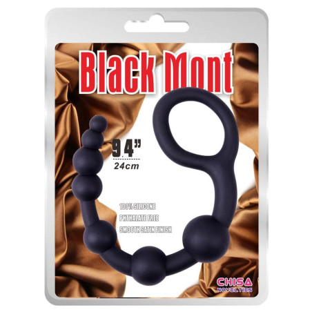 Boules anales U SHAPE Black Mont 30 x 4.5cm