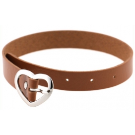 Ras de cou HEART ATTACH Marron 2
