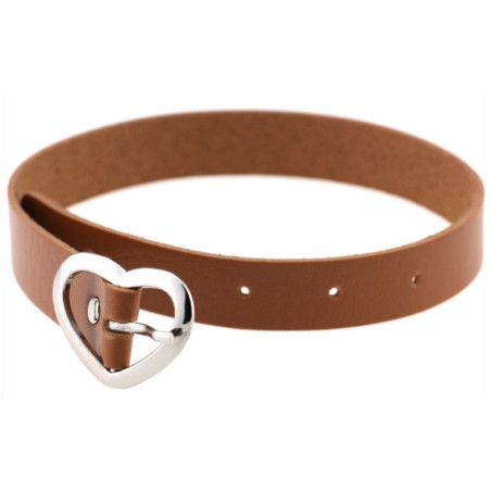 Ras de cou HEART ATTACH Marron