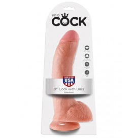 Gode réaliste King cock de  22 cm de long et 5.1cm de large 2