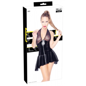 Robe VINYL DRESS NET Noire
