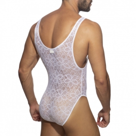 Body Dentelle FLOWERY LACE Blanc 2