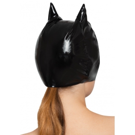 Masque Chat en Vinyle CAT MASK Noir 2