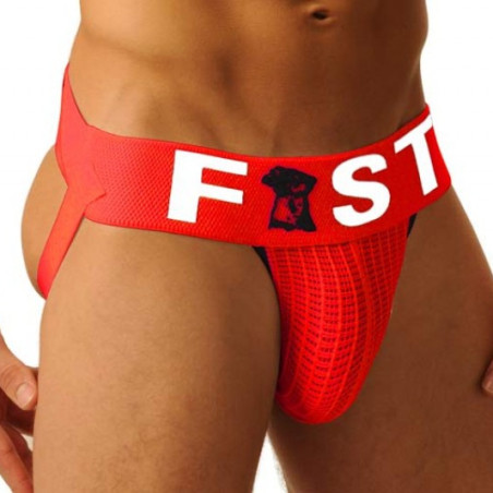 Jockstrap FIST LOGO Rouge
