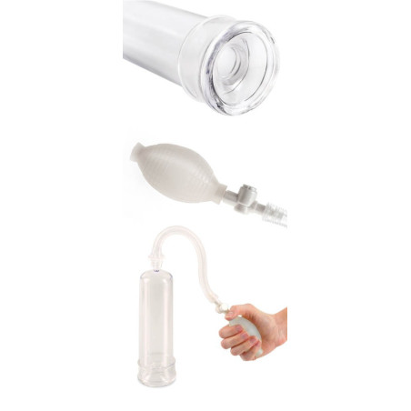 Pompe à pénis Worx Beginners Blanc de 19cm