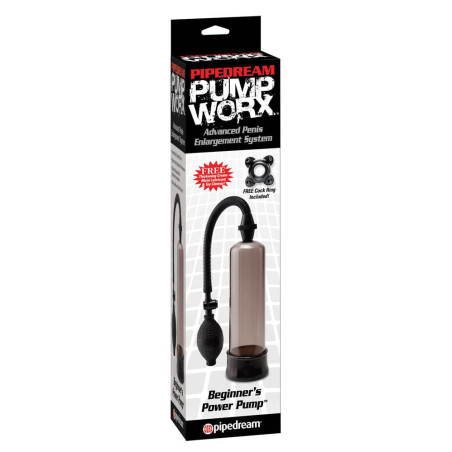 Pompe à Pénis Worx Beginners Grise de 19cm