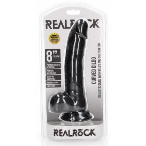 Gode CURVED RealCock 17 x 4.3cm Noir